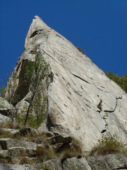 Pagine di Pietra, Vallone di Forzo (Gran Paradiso) - Il Cantiere, lo spigolo A fil di Pagina