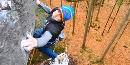 Frankenjura - Silvio Reffo climbing in the Frankenjura, Germany