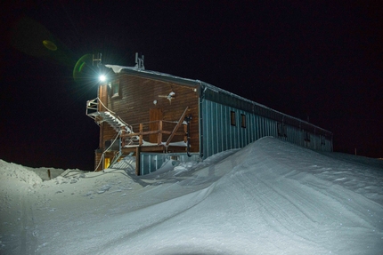 XIX Mezzalama Trophy 2013 - Rifugio Quintino Sella at night