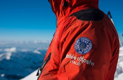 XIX Mezzalama Trophy 2013 - One of the many guides helping out with safety issues along the race course