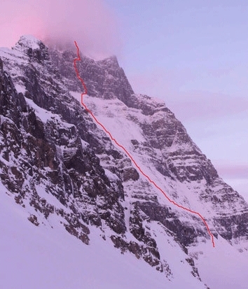 House and Anderson climb new route on Mt. Alberta, Canada