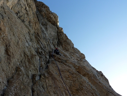 Via Del Risveglio, Parete Rossa di Catteissard, Val di Susa - La logica via Del risveglio