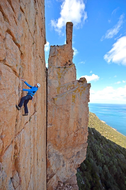 Jurassic Park, Sardinia - Gianluca Piras on the first pitch of 