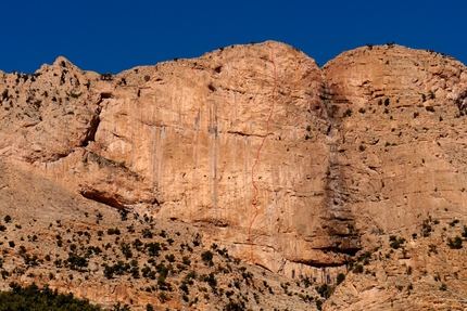 Roland Hemetzberger and Fabian Hagenauer add difficult new climb to Morocco's Taghia Gorge