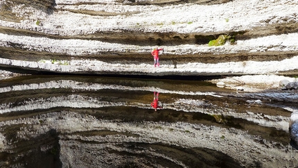 Los Compadres, Gole di Gorroppu, Sardinia - Los Compadres (325m, 5c+, Corrado Pibiri, Vincenzo Carcangiu 2013): Sa Giuntura