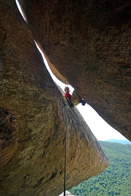 Strike - Perda asub 'e pari - Garibaldi (Sardinia) - Maurizio Oviglia resting on the last pitch.