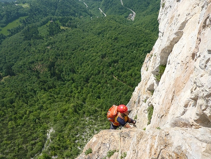 Piccole Dolomiti - Spigolo “Boschetti-Zaltron” - Sojo D’Uderle - Roccia dolomitica