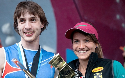 Anna Stöhr and Dmitrii Sharafutdinov win Bouldering World Cup 2013