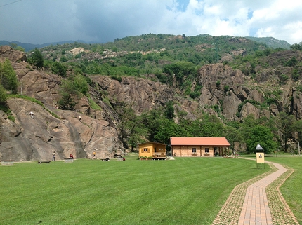 Valle d'Aosta - La falesia La Turna a Montestrutto