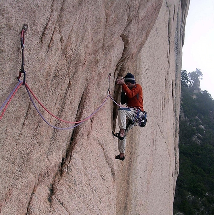 Jeef (Punta U Corbu, Bavella, Corsica) - Sulla via Jeef (Punta U Corbu, Bavella, Corsica)