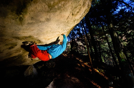 Hirschwände, Austria - Florian Wenter durante la prima salita of Leiwand 8b