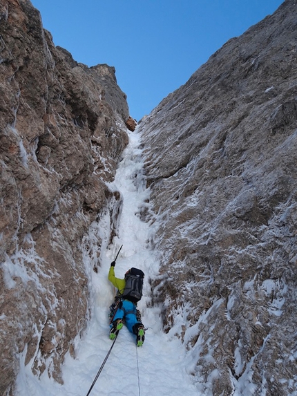 Argento Vivo - Piccola Civetta Parete Nord - Stefano Angelini climbing Argento Vivo