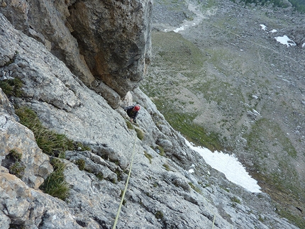 Via Casarotto - Roda di Vael - Sulla via Casarotto del '78 alla Roda di Vael