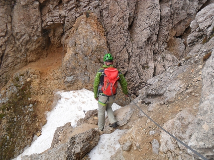 Via Casarotto - Roda di Vael - In discesa dalla Casarotto alla Roda di Vael