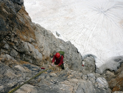 Via Stenghel, Torre d'Ambiez, Brenta Dolomites - Climbing the Stenghel - Chini at Torre d'Ambiéz