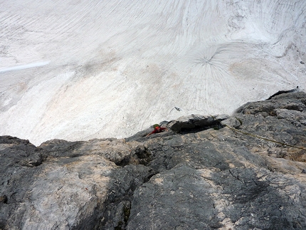 Via Stenghel, Torre d'Ambiez, Brenta Dolomites - Climbing the Stenghel - Chini at Torre d'Ambiéz