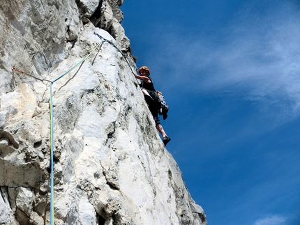 La scalatrice del pomeriggio - Via Bonatti al Medale
