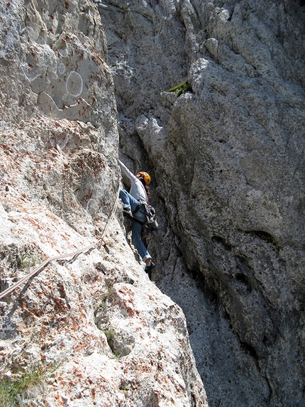 La scalatrice del pomeriggio - Via Bramani - Ratti in Presolana