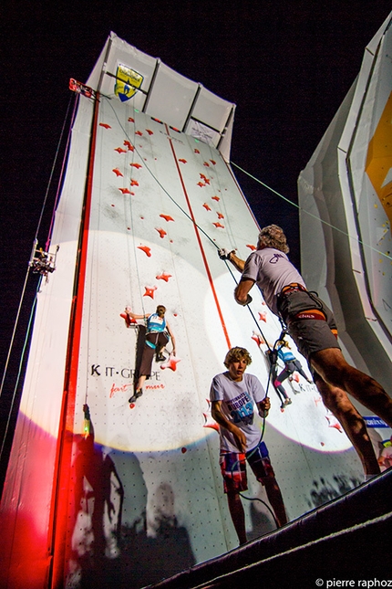 European Sports Climbing Championships, Chamonix - During the European Speed Championship