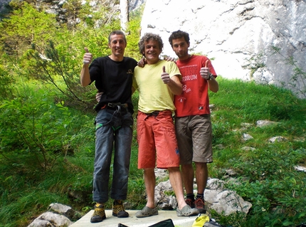 Luca Zardini libera Il Falco 8c+ a Laggio di Cadore