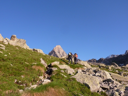 Via Diamante pazzo - Becco Meridionale della Tribolazione - The approach