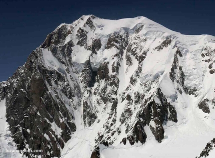 Luca Pandolfi and the Sentinel Rouge Couloir on Mont Blanc