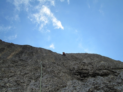 Via Cappellari - Timillero parete Nord Sass d'Ortiga (Pale di San Martino) - Gioia pura...