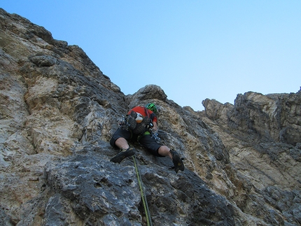 Spiz di Mezzo, Zoldo Dolomites - Via Gianni Ribaldone: stupendous rock