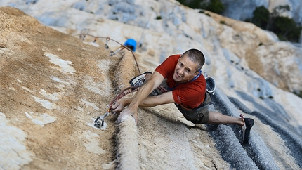 Steve McClure - Steve McClure flashing Tom et Je Ris 8b+, Verdon