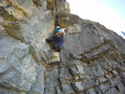 Via Bonatti on Croz del Rifugio, a rediscovery above Bardonecchia