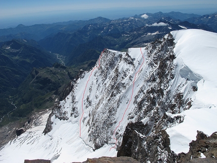 I Turisti del Vuoto - Viaggio per le Grandi Pareti del Monte Rosa - Le pareti Nord della Punta Giordani e della Piramide Vincent