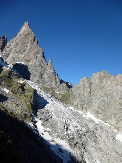 Pilastro Sud del Freney - Monte Bianco - Sulla via Seigneur del Pilastro Sud del Freney - Monte Bianco