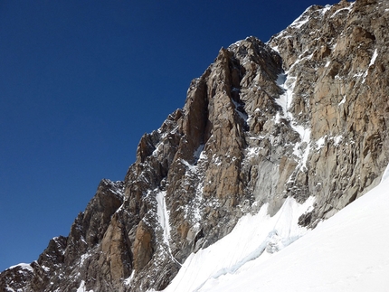 Pilastro Sud del Freney - Monte Bianco - Sulla via Seigneur del Pilastro Sud del Freney - Monte Bianco