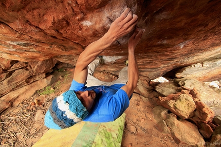 Niccolò Ceria, Rocklands - Golden Shadow 8B+ Rocklands, South Africa.