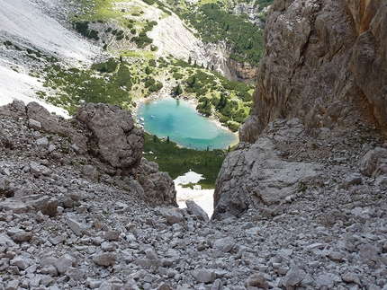 Barbier - Bourgeois, Torre del Lago, Fanis - The lake beneath Cima Scotoni