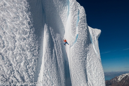 Cerro Torre - 07/2013: Stephan Siegrist, Dani Arnold, Thomas Huber and Matias Villavicencio during the winter ascent of Cerro Torre