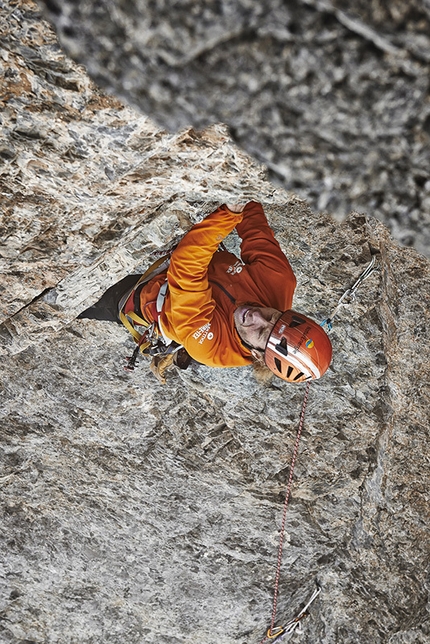 Eiger - Roger Schäli e Robert Jasper durante la prima libera della Piola - Ghilini Direttissima sull' Eiger il 02/08/2013.