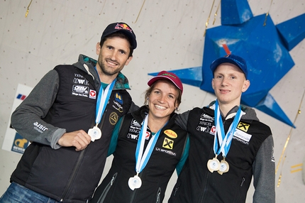 Campionato Europeo Boulder 2013 Eindhoven - Kilian Fischhuber, Anna Stöhr, Jakob Schubert