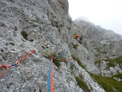 Dall'alba al tramonto, Presolana - Daniele Natali on pitch 5, first repeat