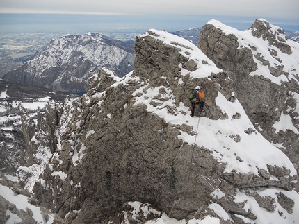 Cresta Segantini, Grignetta - On the ridge