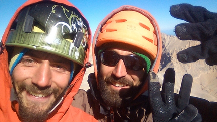 Üç Muz, Aladağlar,  Turkey - Zorbey Aktuyun and Evren Kirazl on the summit