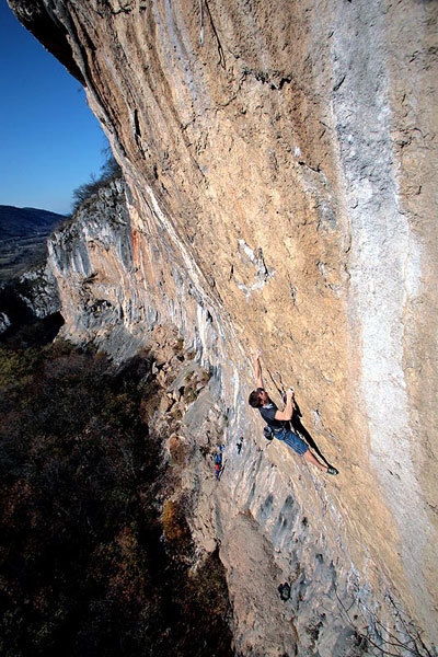 Ekstaza 8c+/9a, Misja Pec, Slovenia - Matej Sova climbing Ekstaza 8c+/9a, Misja Pec, Slovenia