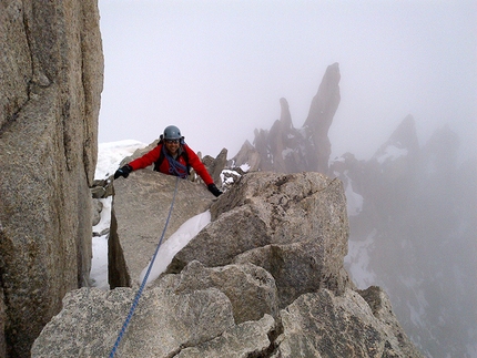 Monte Bianco easy and fast, Nord Tour Ronde, in giornata da Venezia - In prossimità della cima della Tour Ronde (Monte Bianco)