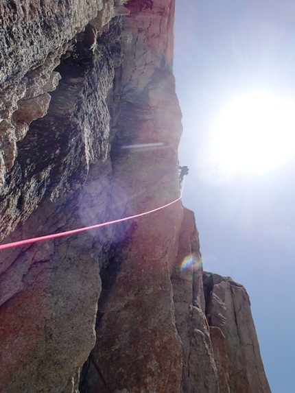 Great Trango Tower, Karakorum - Bushido (VII– A4 VII+, Marek Raganowicz, Marcin Tomaszewski 07-08/2013), Great Trango Tower, Karakorum, Pakistan.