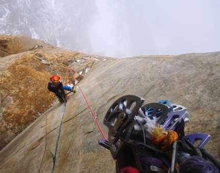 Great Trango Tower, Karakorum - Bushido (VII– A4 VII+, Marek Raganowicz, Marcin Tomaszewski 07-08/2013), Great Trango Tower, Karakorum, Pakistan.