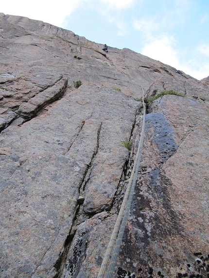 Lofoten, Norway - The wet, beautiful Skilõperen crack.