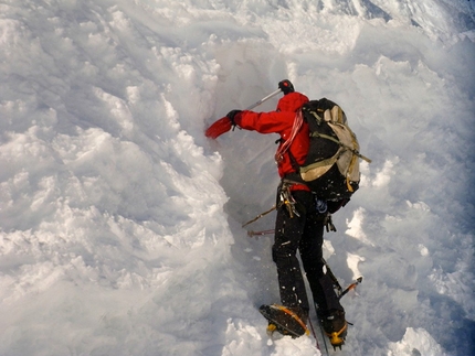 Monte Sarmiento - C­amilo Rada trova la via per superare la terminale