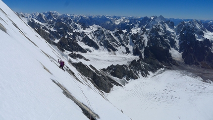 Daniela Teixeira & Paulo Roxo, Kapura South, Nangma Valley - Daniela Teixeira summit day, view to Nangma side