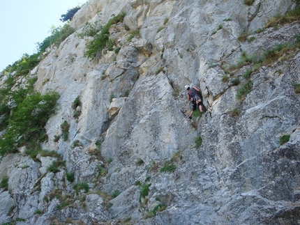 Le Lisce d'Arpe, Monte Alpi - Cristiano in apertura 1° tiro