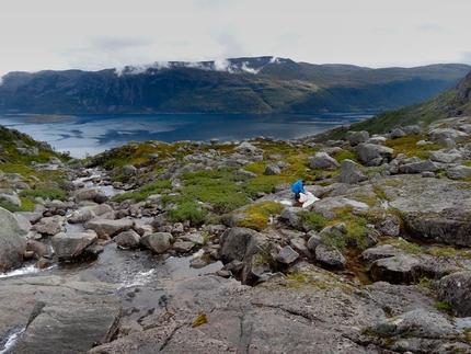 Blamann, Kvaløya, Norvegia - Panoramica sull'accampamento